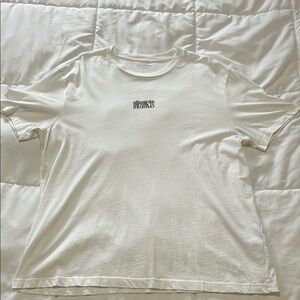 All Saints Men's Cream Short Sleeve Tee